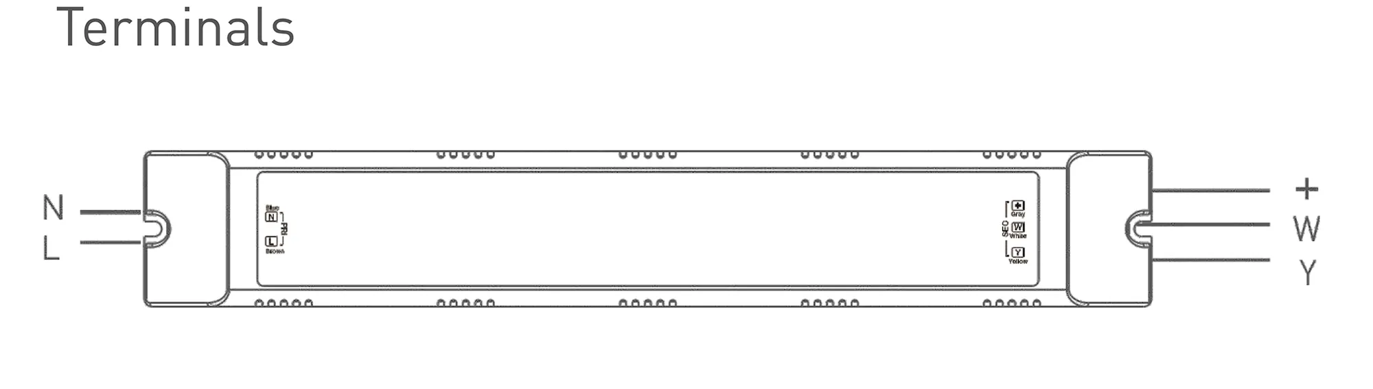 Ltech RF2.4GHz Wireless Dimmable Driver 96W 120-165Vdc/560mA.0-100% PWM dimming level, IP20. DCE-96-560-H2R  LTECH Wireless Receiver